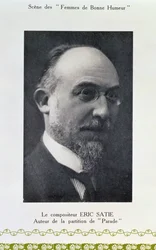 Eric Satie (1866-1925), französischer Komponist, Porträtfotografie